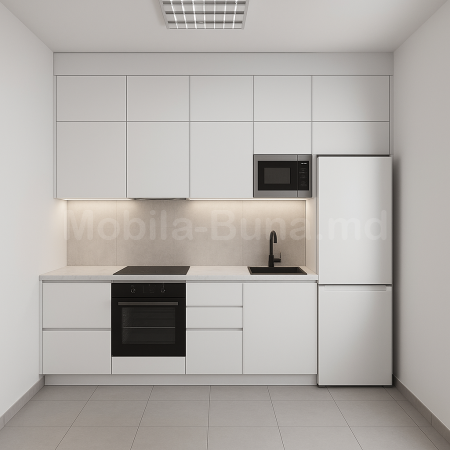 Bucătărie  High-Tech cu fațadă MDF  